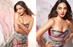 Kiara Advani is the definition of ethereal elegance in a wispy strapless floral gown, see pics